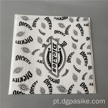 Envelope acolchoado impresso personalizado fosco preto bolhas mala direta